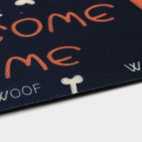 Коврик влаговпитывающий придверный Доляна &laquo;Корги&raquo;, без окантовки, 39&times;59 см, цвет чёрный