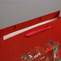 Пакет подарочный новогодний ламинированный &laquo;Роскошь волшебства&raquo;, XL 49 х 40 х 19 см