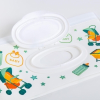 Контейнер для салфеток с петелькой &laquo;Коляски&raquo;, цвет МИКС