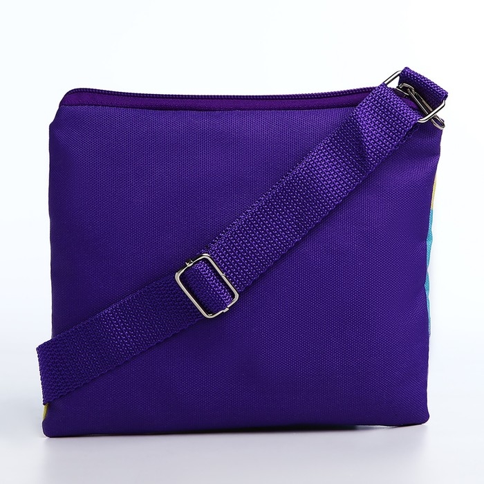 Сумка детская для девочки "Лисичка", 18х14 см, отд на молнии, цвет фиолетовый