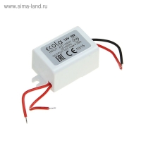 Блок питания Ecola для светодиодной ленты 12 В, 3 Вт, IP20 Блок питания Ecola для светодиодной ленты 12 В, 3 Вт, IP20