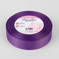 Лента репсовая, 25 мм, 23 ± 1 м, цвет баклажановый №123 Лента репсовая, 25 мм, 23 ± 1 м, цвет баклажановый №123