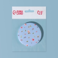 Зеркало складное &laquo;Цветы&raquo;, d = 7,5 см, с увеличением, рисунок МИКС