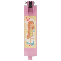 Самокат-снегокат 2 в 1 GRAFFITI &laquo;Красотка&raquo;, цвет розовый