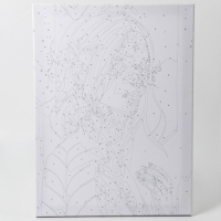 Картина по номерам с подрамником и поталью &laquo;Неизвестная&raquo;, 30 х 40 см