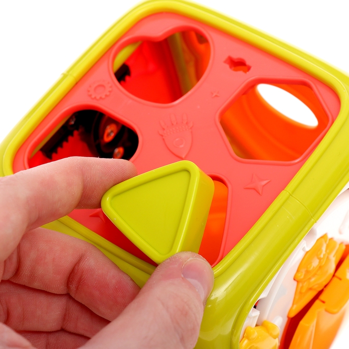 Развивающая игрушка &laquo;Умный кубик&raquo;, 3 в 1: ионика, сортер, бизикуб, звук