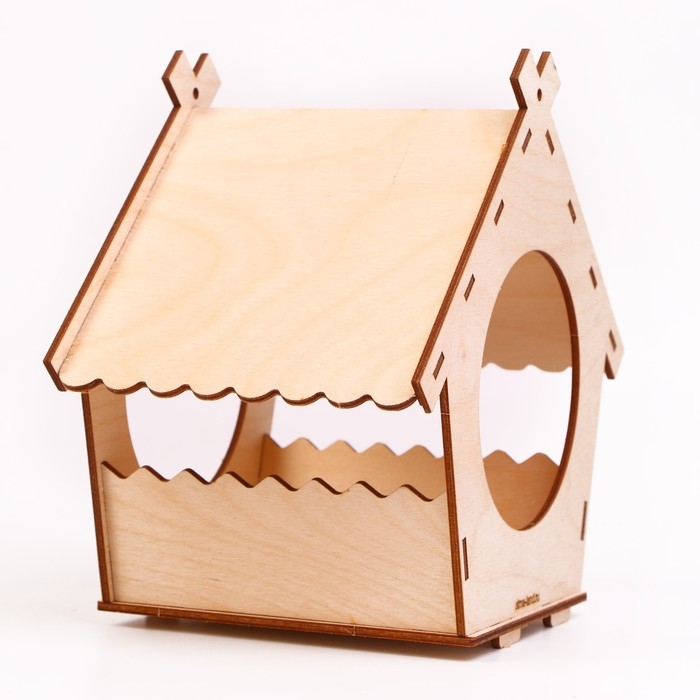 Деревянный скворечник - кормушка для птиц &laquo;Домик&raquo;