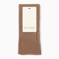 Митенки женские MINAKU, цвет коричневый, 18 см Митенки женские MINAKU, цвет коричневый, 18 см
