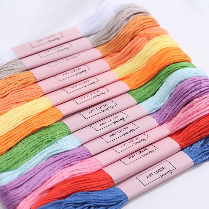 Набор ниток мулине №1, 8 ± 1 м, 12 шт Набор ниток мулине №1, 8 ± 1 м, 12 шт