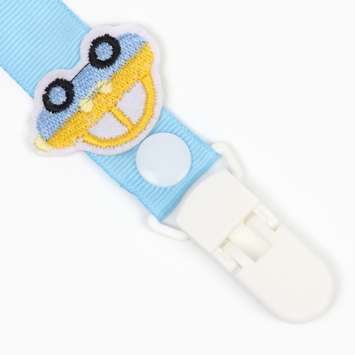 Держатель для соски - пустышки «Счастливый малыш», на ленте Держатель для соски - пустышки «Счастливый малыш», на ленте