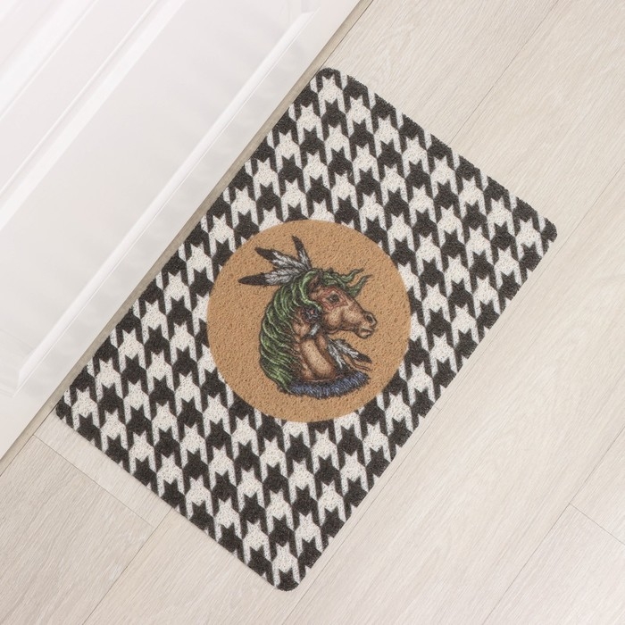 Коврик придверный Доляна &laquo;Айдахо&raquo;, 38&times;58 см