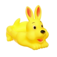 Набор резиновых игрушек для ванны &laquo;Мыльница: Зайчик&raquo;, с пищалкой, 4 шт, Крошка Я