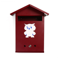 Ящик почтовый с замком, вертикальный, «Домик», вишнёвый Ящик почтовый с замком, вертикальный, «Домик», вишнёвый