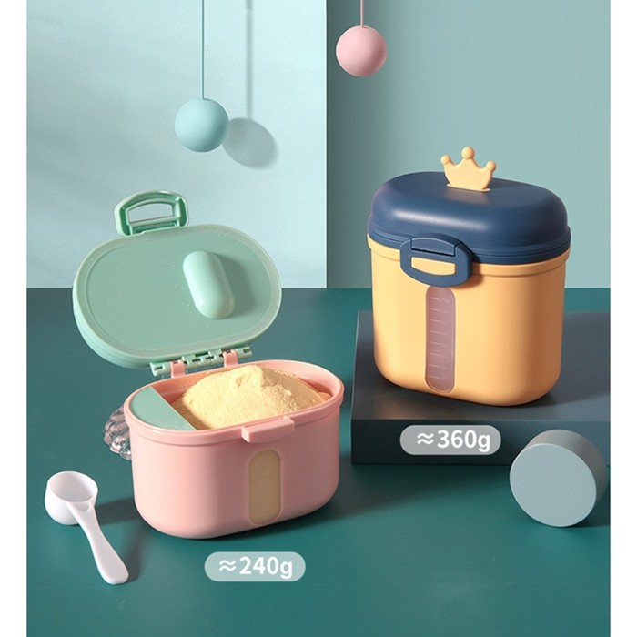 Контейнер для хранения детского питания &laquo;Корона&raquo;, 360 гр., цвет желтый