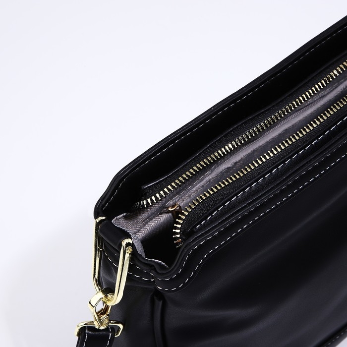 Сумка кросс-боди на молнии, цвет чёрный