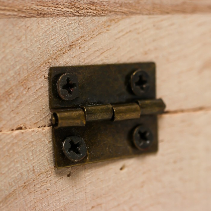 Шкатулка для росписи дерево "Сундучки"набор 3 шт 6,8х12,8х10,4 5,6х10,9х7,8 4,2х8,8х5,3 см