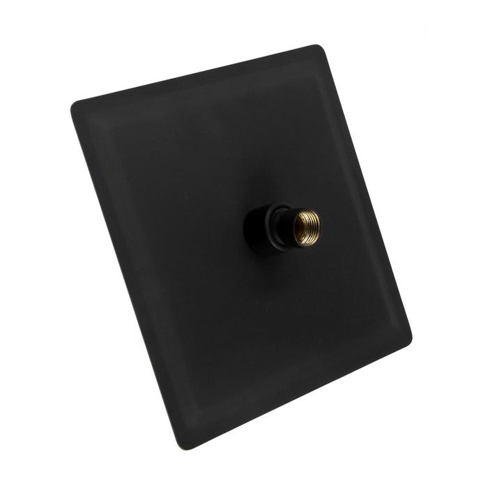 Душевая лейка Accoona А355F-1, тропическая, черная, 20х20 см, нерж. сталь Душевая лейка Accoona А355F-1, тропическая, черная, 20х20 см, нерж. сталь