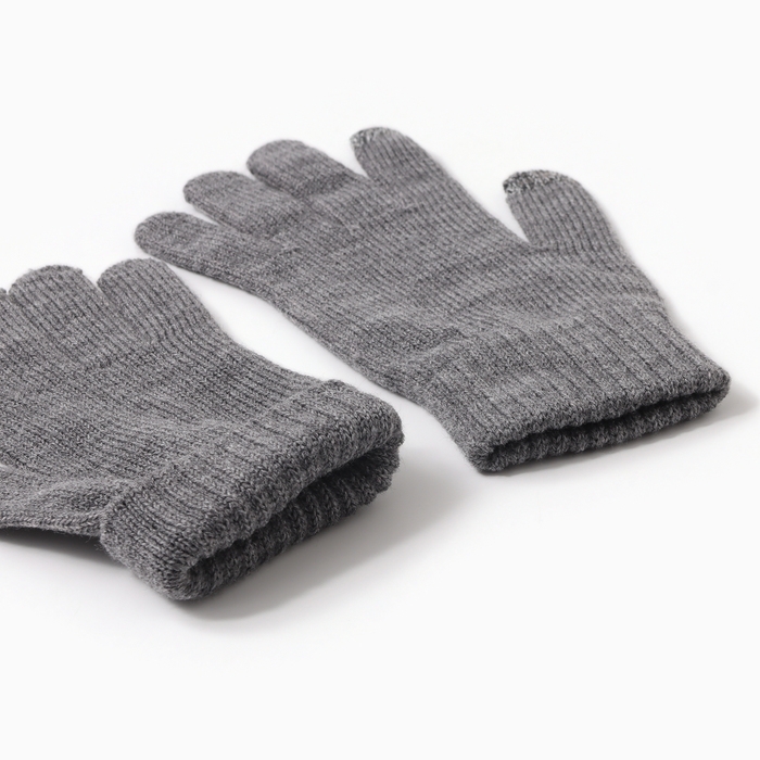 Перчатки мужские, цвет тёмно-серый, размер 22 Перчатки мужские, цвет тёмно-серый, размер 22