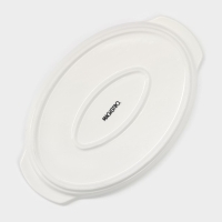 Блюдо фарфоровое для запекания Magistro &laquo;Бланш&raquo;, 23&times;15&times;2 см, цвет белый