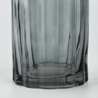 Ваза для цветов &laquo;Калипсо грей&raquo; из серого стекла 26&times;12&times;12 см