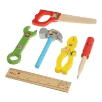Набор инструментов детский "Собери животных", деревянный конструктор