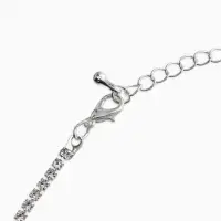 Набор 2 предмета: серьги, колье &laquo;Вечерний шик. Овал&raquo;, бело-ярко-синий в серебре