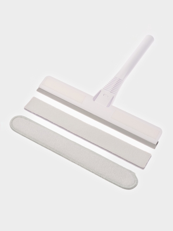 Окномойка гибкая, 5 насадок, с заглушкой, составная 4х секционная ручка, 138 см