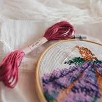 Нитки мулине, 8&plusmn;1 м, белые Blanc