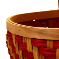 Набор корзин 2 шт 34х27х14  26х24х13 см ручка h=18/18 см красн-оранж