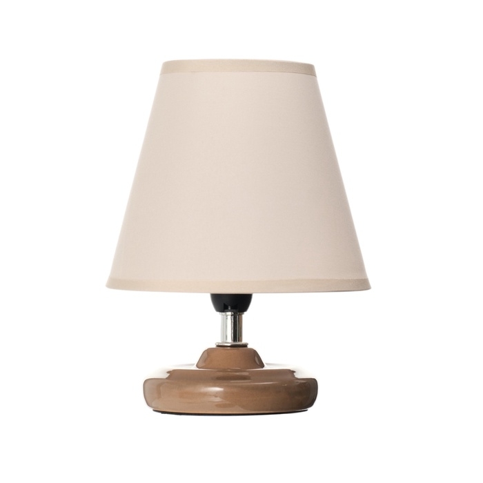 Лампа настольная "Мини" 1х40Вт Е14 бежевый 15х15х20см МОДЕЛЬ: 3133993