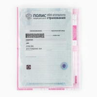 Папка для медицинского полиса &laquo;Наша малышка&raquo;, 17,5 х 11,3 см.