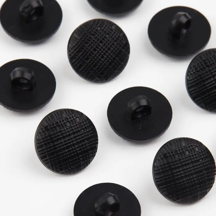 Пуговица на ножке, d = 15 мм, цвет чёрный, цена за 1 штуку