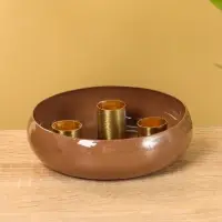 Подсвечник на 3 свечи на магнитах &laquo;Бисквит&raquo;, 13&times;13&times;4 см