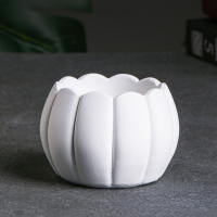 Кашпо "Тыква" белый, 0 15 л / 8,5х6х8,5см Кашпо "Тыква" белый, 0 15 л / 8,5х6х8,5см