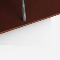 Доска-плита для пробойников и работы с кожей 20&times;30&times;1.5 cм пластик белый АУ