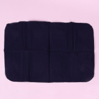 Подушка дорожная, надувная, 46 &times; 30 &times; 7,5 см, цвет синий