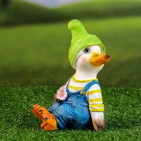 Садовая фигура "Утенок с цветами" 10x5,5x16см Садовая фигура "Утенок с цветами" 10x5,5x16см