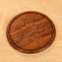 Подставка под горячее "Слон" (набор 6 шт), 12х12х6,5 см, дерево шишам