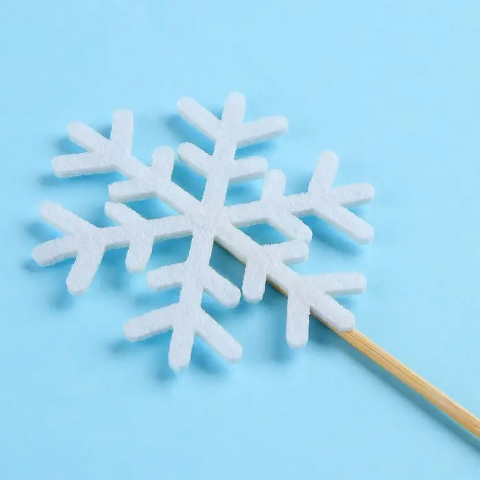 Шпажки для канапе новогодние &laquo;Снежинки&raquo;, набор 3 шт.