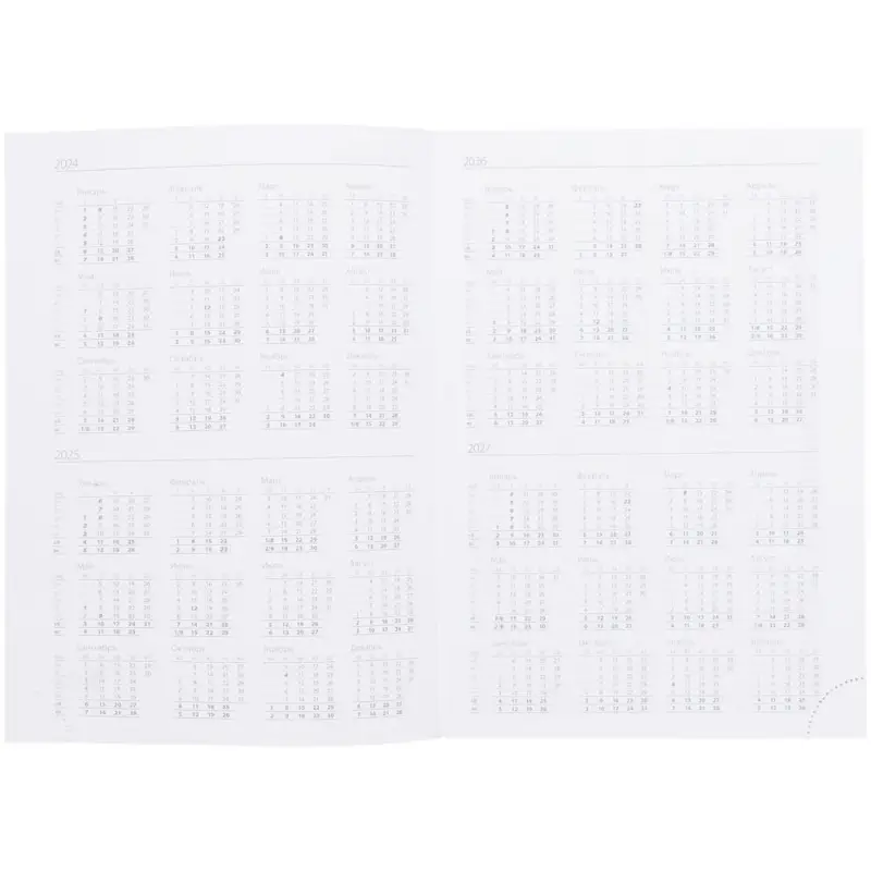 Ежедневник Vivian, недатированный, красный