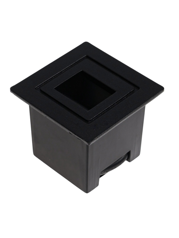 Встраиваемый светильник для лестницы, IP65, 3 Вт, 6500К, 48x48, квадрат, черный