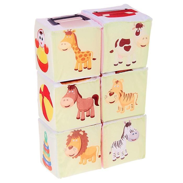 Набор мягких кубиков &laquo;Предметы&raquo;, цвет МИКС