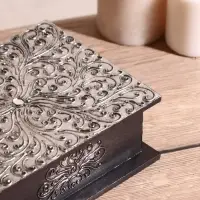 Шкатулка "Узор" 19х15х7 см, МДФ