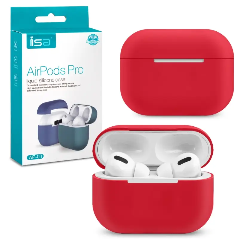 Чехол Apods Pro Silicon Case ISA Red