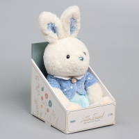 Мягкая игрушка Little Friend, зайка в синем платье, 38 см