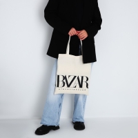 Сумка-шопер Bazar без молнии, без подкладки, цвет бежевый