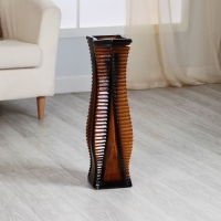 Ваза керамика напольная "Линнет" прямой, 15х60 см d-11 см, коричневый Ваза керамика напольная "Линнет" прямой, 15х60 см d-11 см, коричневый