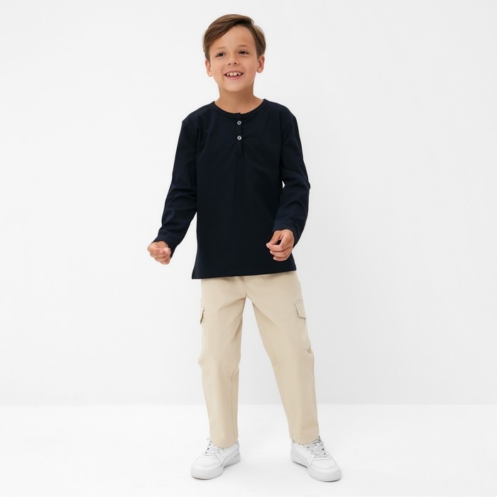 Лонгслив детский KAFTAN, р. 30 (98-104 см), тёмно-синий