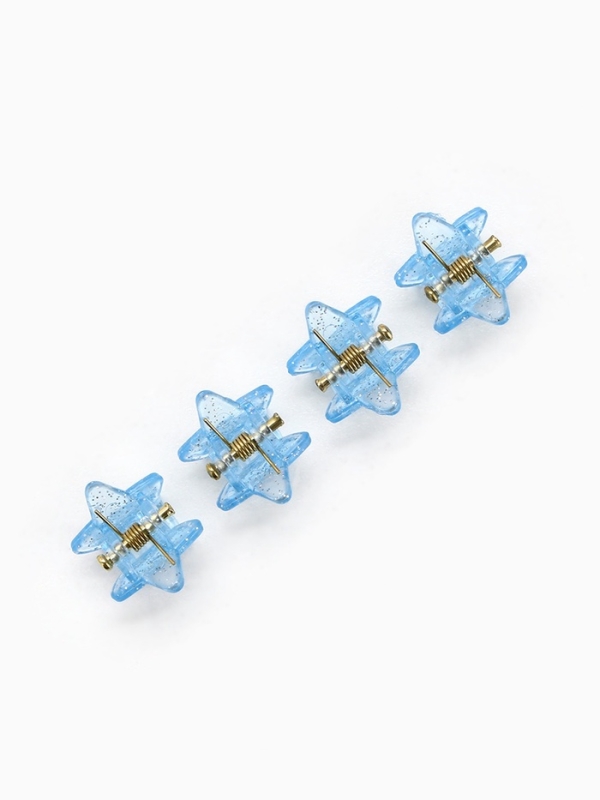 Бант для волос 2 шт, крабики &laquo;Яркая звезда&raquo;, 8 х 12,5 см