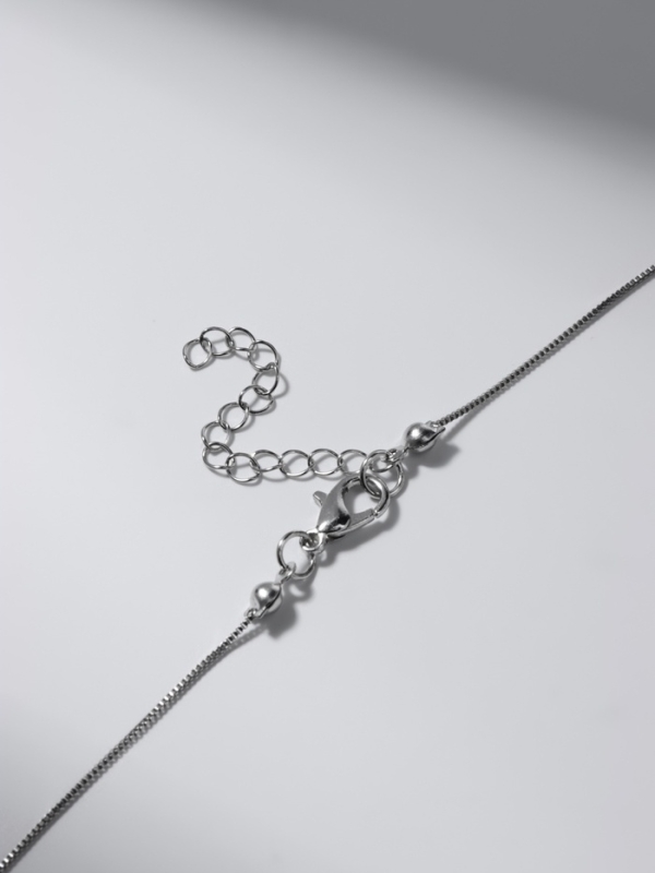 Кулон &laquo;Нежность&raquo; на цепочке, цвет розовый в серебре, 45 см